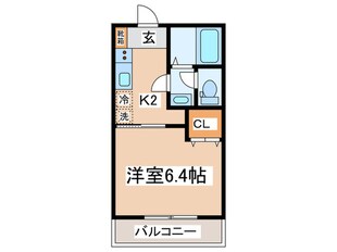 セントラルメゾンBの物件間取画像